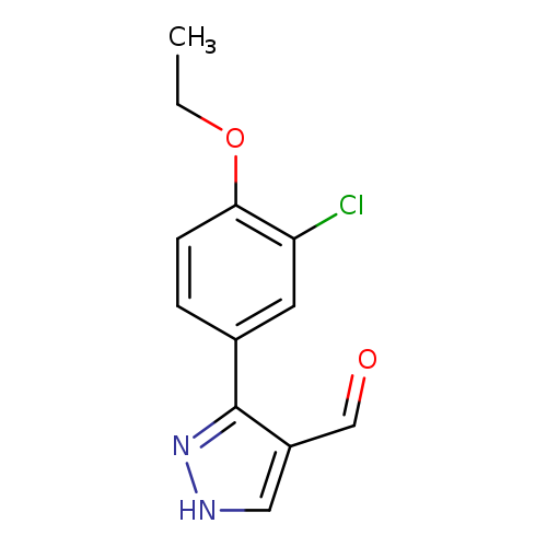 3-(3-chloro-4-ethoxyphenyl)-1H-pyrazole-4-carbaldehyde