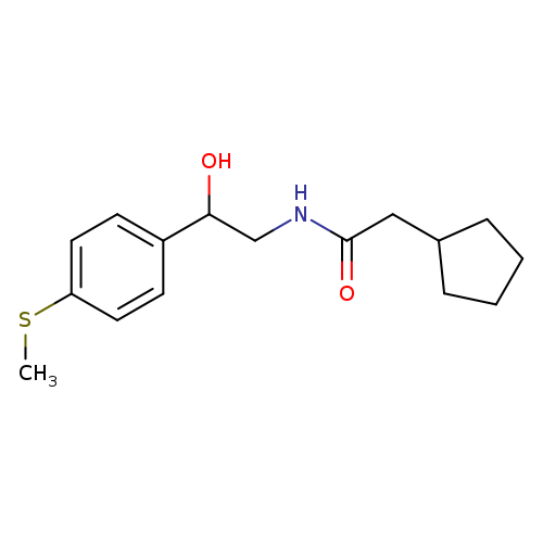 2-cyclopentyl-N-{2-hydroxy-2-[4-(methylsulfanyl)phenyl]ethyl}acetamide