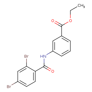 ethyl3-[(2,4-dibromobenzoyl)amino]benzoate