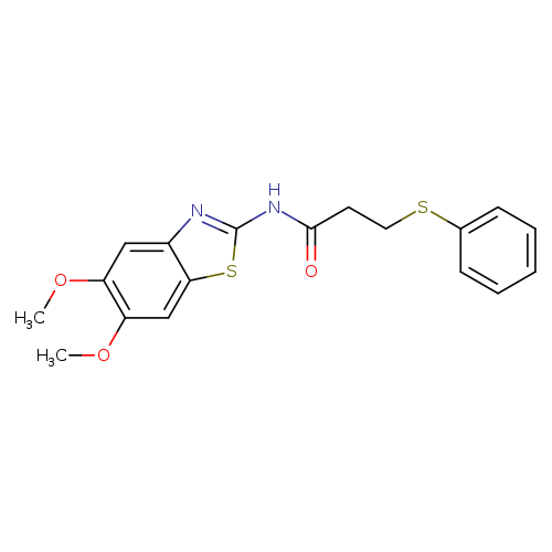 N-(5,6-dimethoxy-1,3-benzothiazol-2-yl)-3-(phenylsulfanyl)propanamide