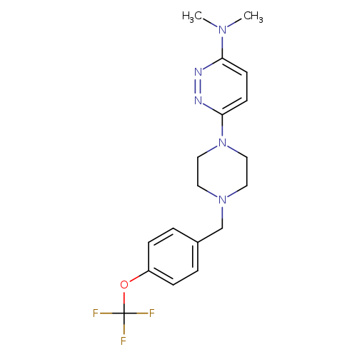 N,N-dimethyl-6-(4-{[4-(trifluoromethoxy)phenyl]methyl}piperazin-1-yl)pyridazin-3-amine