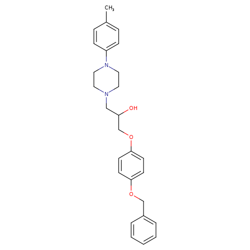 1-[4-(benzyloxy)phenoxy]-3-[4-(4-methylphenyl)piperazin-1-yl]propan-2-ol