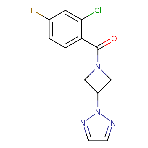 2-[1-(2-chloro-4-fluorobenzoyl)azetidin-3-yl]-2H-1,2,3-triazole