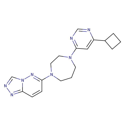 1-(6-cyclobutylpyrimidin-4-yl)-4-{[1,2,4]triazolo[4,3-b]pyridazin-6-yl}-1,4-diazepane