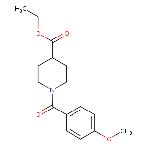 Ethyl 1-(4-methoxybenzoyl)-4-piperidinecarboxylate