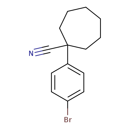 1-(4-bromophenyl)cycloheptane-1-carbonitrile