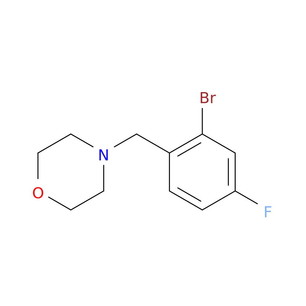 2-Bromo-4-fluoro-1-(morpholinomethyl)benzene