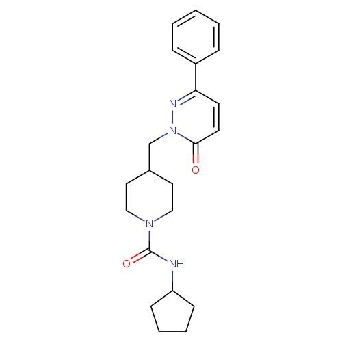 N-cyclopentyl-4-[(6-oxo-3-phenyl-1,6-dihydropyridazin-1-yl)methyl]piperidine-1-carboxamide