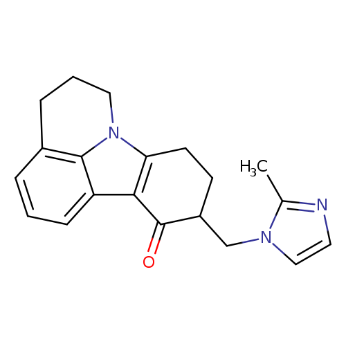 4H-Pyrido[3,2,1-jk]carbazol-11(8H)-one,5,6,9,10-tetrahydro-10-[(2-methyl-1H-imidazol-1-yl)methyl]-