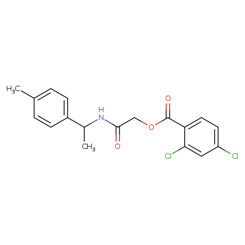 {[1-(4-methylphenyl)ethyl]carbamoyl}methyl 2,4-dichlorobenzoate