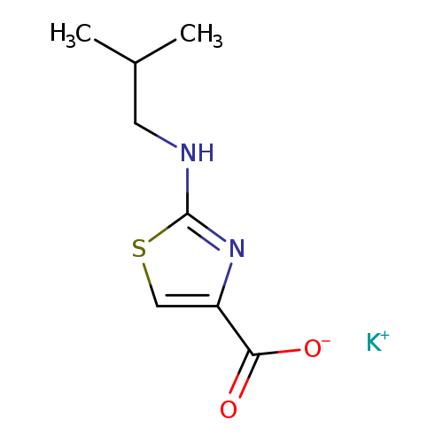 potassium 2-[(2-methylpropyl)amino]-1,3-thiazole-4-carboxylate