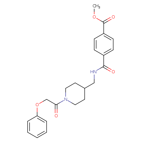 methyl 4-({[1-(2-phenoxyacetyl)piperidin-4-yl]methyl}carbamoyl)benzoate