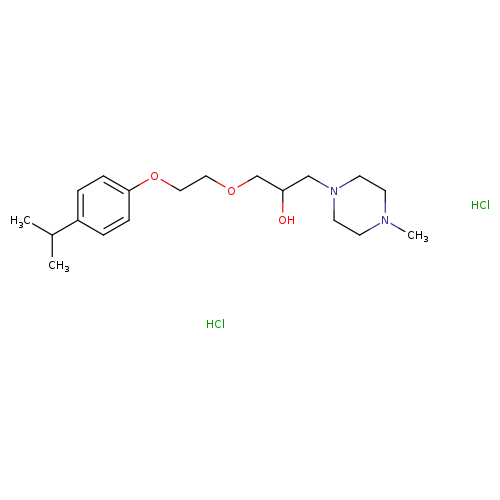 1-(4-methylpiperazin-1-yl)-3-{2-[4-(propan-2-yl)phenoxy]ethoxy}propan-2-ol dihydrochloride