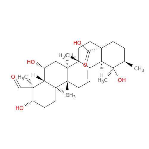 3,6,19-Trihydroxy-23-oxo-12-ursen-28-oic acid