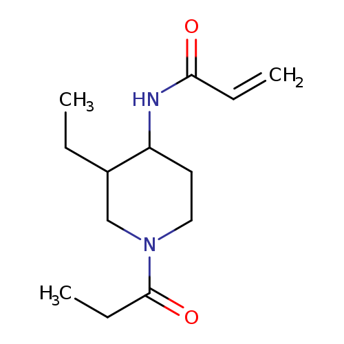 N-(3-ethyl-1-propanoylpiperidin-4-yl)prop-2-enamide