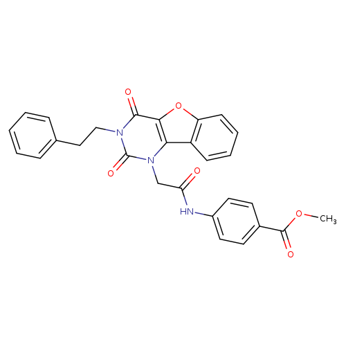 methyl 4-{2-[4,6-dioxo-5-(2-phenylethyl)-8-oxa-3,5-diazatricyclo[7.4.0.0^{2,7}]trideca-1(9),2(7),10,12-tetraen-3-yl]acetamido}benzoate