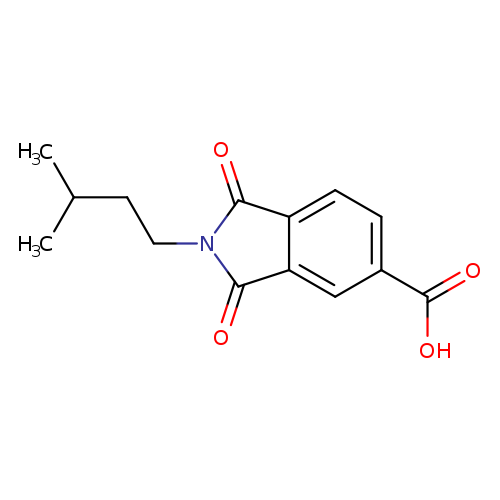 2-(3-Methyl-butyl)-1,3-dioxo-2,3-dihydro-1h-isoindole-5-carboxylic acid