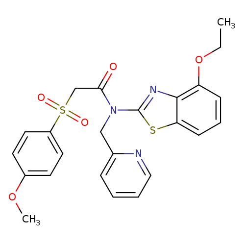N-(4-ethoxy-1,3-benzothiazol-2-yl)-2-(4-methoxybenzenesulfonyl)-N-[(pyridin-2-yl)methyl]acetamide