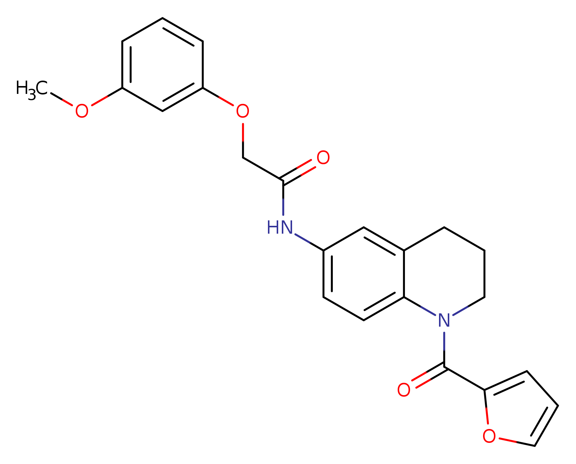 N-[1-(furan-2-carbonyl)-1,2,3,4-tetrahydroquinolin-6-yl]-2-(3-methoxyphenoxy)acetamide