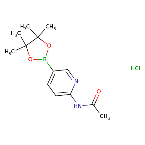 Acetamide, N-[5-(4,4,5,5-tetramethyl-1,3,2-dioxaborolan-2-yl)-2-pyridinyl]-, hydrochloride (1:1)