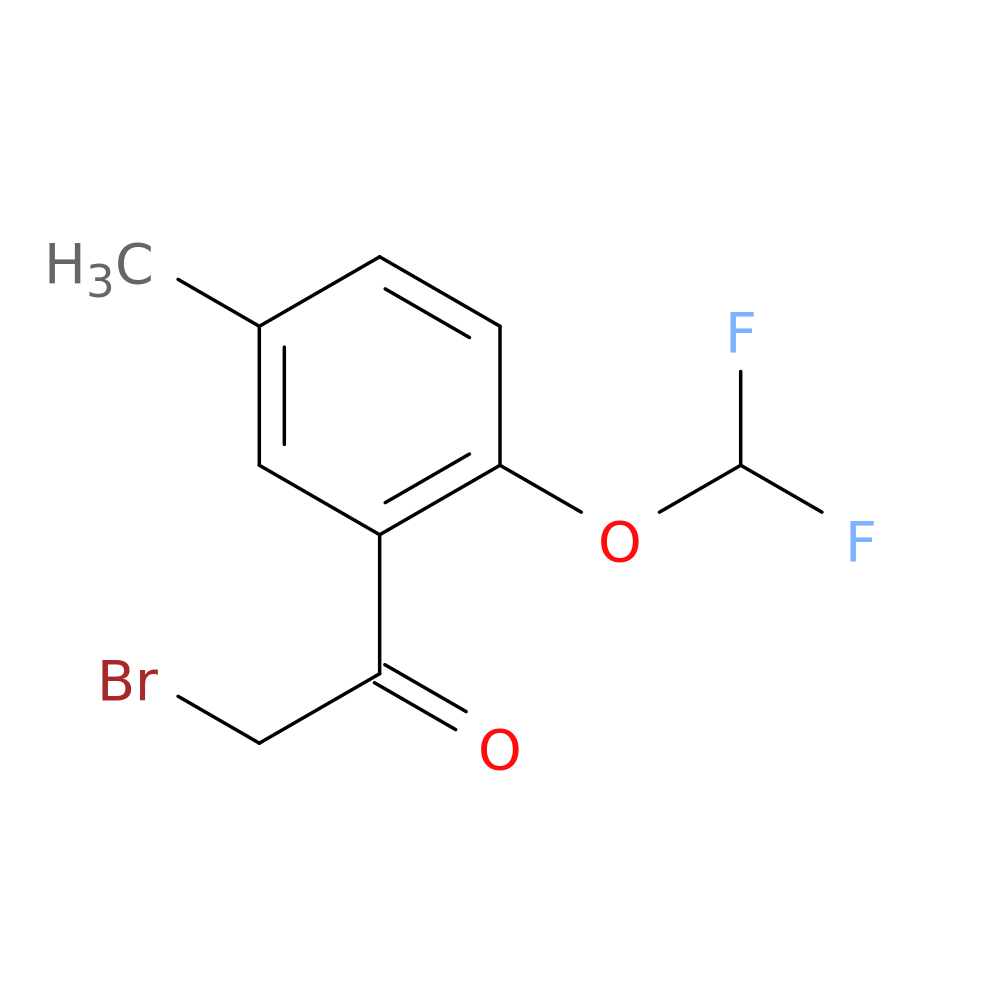 2-bromo-1-[2-(difluoromethoxy)-5-methylphenyl]ethan-1-one