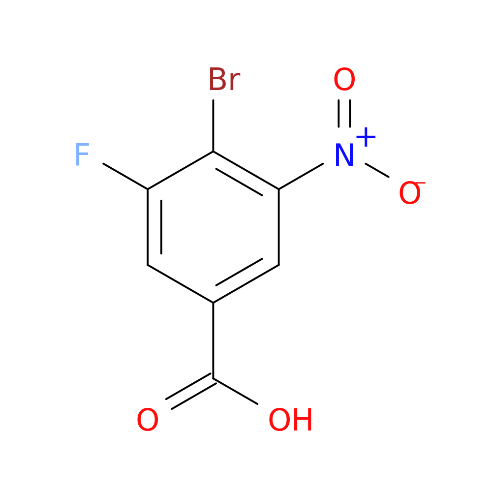 4-Bromo-3-fluoro-5-nitrobenzoic acid