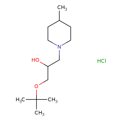 1-(tert-butoxy)-3-(4-methylpiperidin-1-yl)propan-2-ol hydrochloride