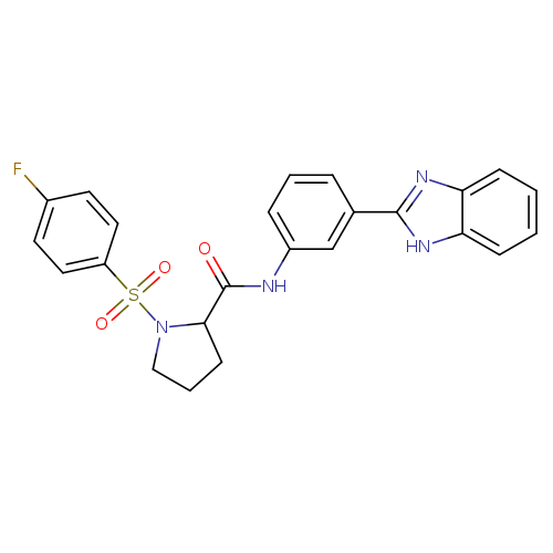 N-[3-(1H-1,3-benzodiazol-2-yl)phenyl]-1-(4-fluorobenzenesulfonyl)pyrrolidine-2-carboxamide