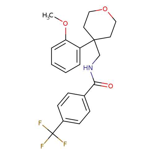 N-{[4-(2-methoxyphenyl)oxan-4-yl]methyl}-4-(trifluoromethyl)benzamide