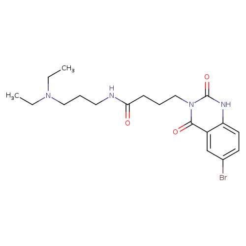 4-(6-bromo-2,4-dioxo-1,2,3,4-tetrahydroquinazolin-3-yl)-N-[3-(diethylamino)propyl]butanamide