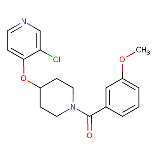 3-chloro-4-{[1-(3-methoxybenzoyl)piperidin-4-yl]oxy}pyridine