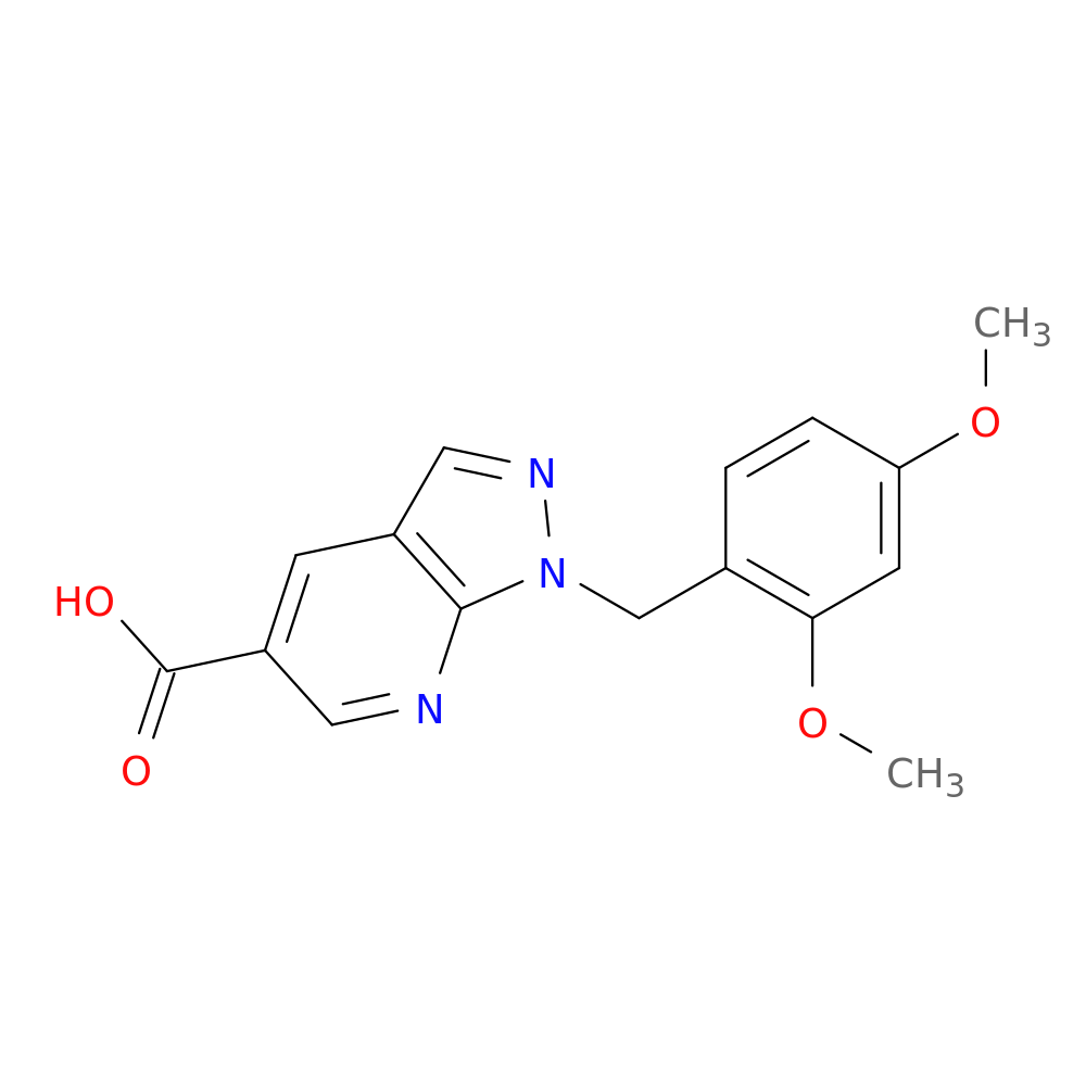 1-(2,4-Dimethoxybenzyl)-1h-pyrazolo[3,4-b]pyridine-5-carboxylic acid