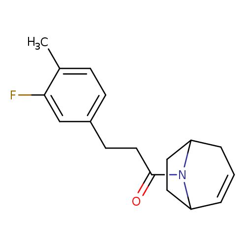 1-{8-azabicyclo[3.2.1]oct-2-en-8-yl}-3-(3-fluoro-4-methylphenyl)propan-1-one