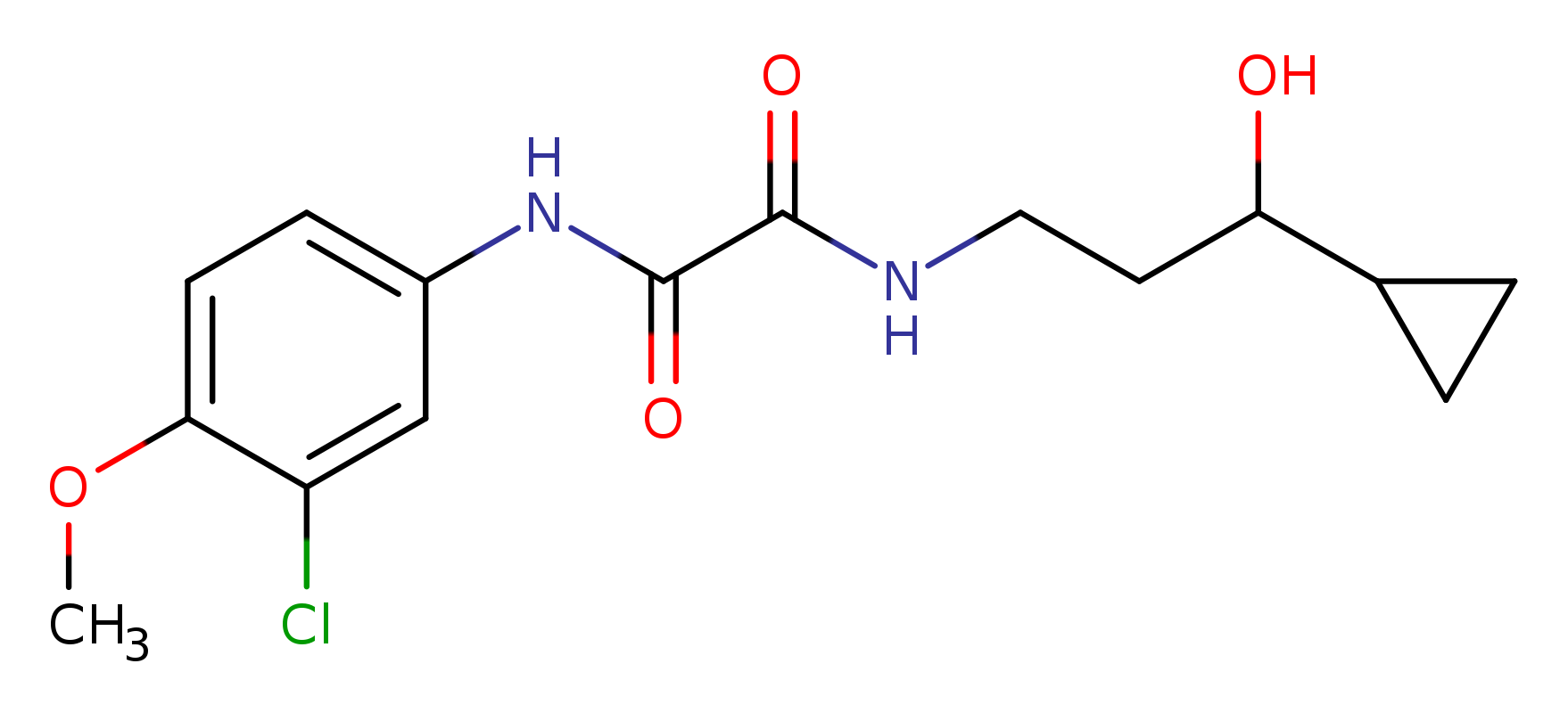 N'-(3-chloro-4-methoxyphenyl)-N-(3-cyclopropyl-3-hydroxypropyl)ethanediamide