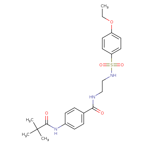 4-(2,2-dimethylpropanamido)-N-[2-(4-ethoxybenzenesulfonamido)ethyl]benzamide