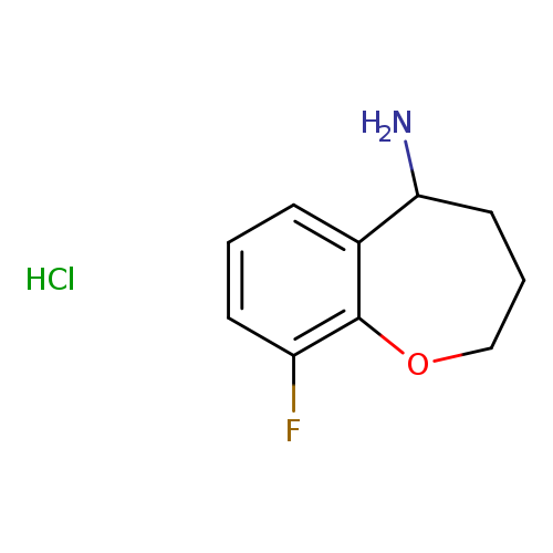 9-fluoro-2,3,4,5-tetrahydro-1-benzoxepin-5-amine hydrochloride