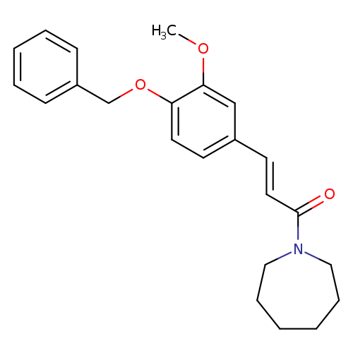 (2E)-1-(azepan-1-yl)-3-[4-(benzyloxy)-3-methoxyphenyl]prop-2-en-1-one