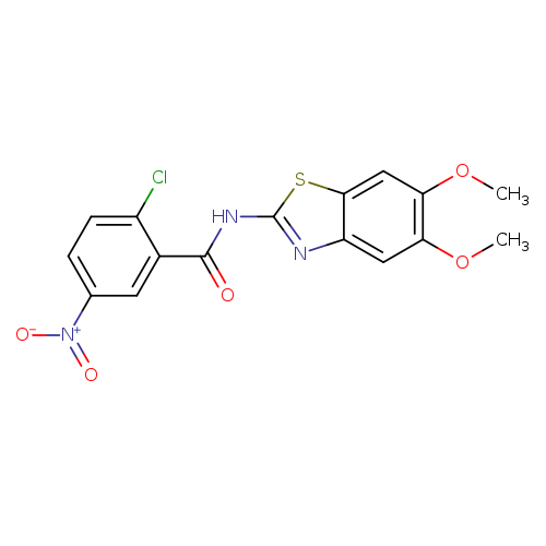 2-chloro-N-(5,6-dimethoxy-1,3-benzothiazol-2-yl)-5-nitrobenzamide