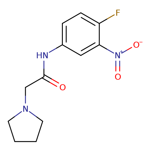 N-(4-Fluoro-3-nitrophenyl)-2-(1-pyrrolidinyl)acetamide