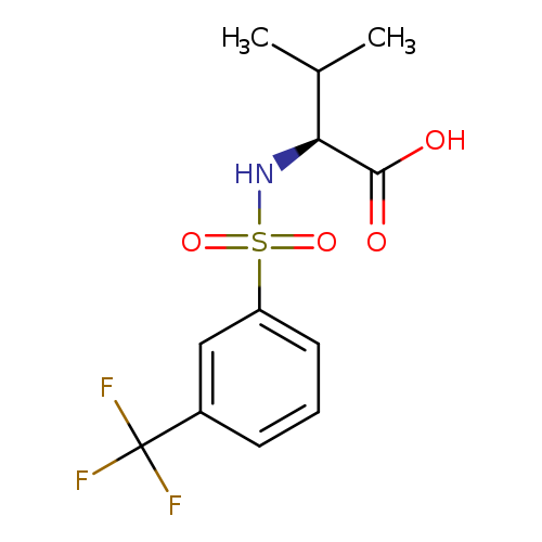 3-Methyl-2-(([3-(trifluoromethyl)phenyl]sulfonyl)amino)butanoic acid