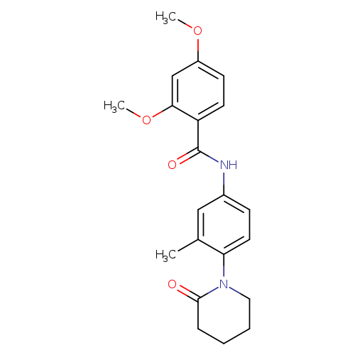 2,4-dimethoxy-N-[3-methyl-4-(2-oxopiperidin-1-yl)phenyl]benzamide