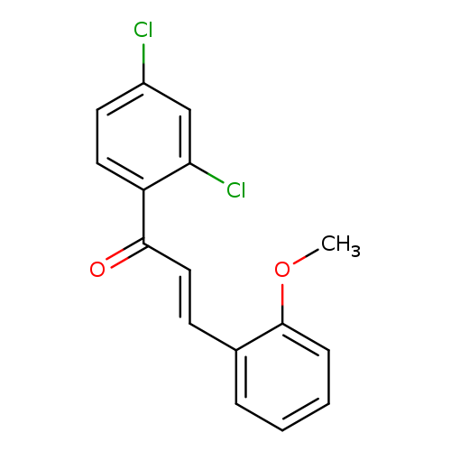 (2E)-1-(2,4-dichlorophenyl)-3-(2-methoxyphenyl)prop-2-en-1-one