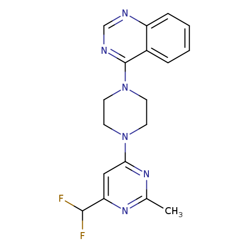 4-{4-[6-(difluoromethyl)-2-methylpyrimidin-4-yl]piperazin-1-yl}quinazoline