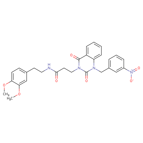 N-[2-(3,4-dimethoxyphenyl)ethyl]-3-{1-[(3-nitrophenyl)methyl]-2,4-dioxo-1,2,3,4-tetrahydroquinazolin-3-yl}propanamide