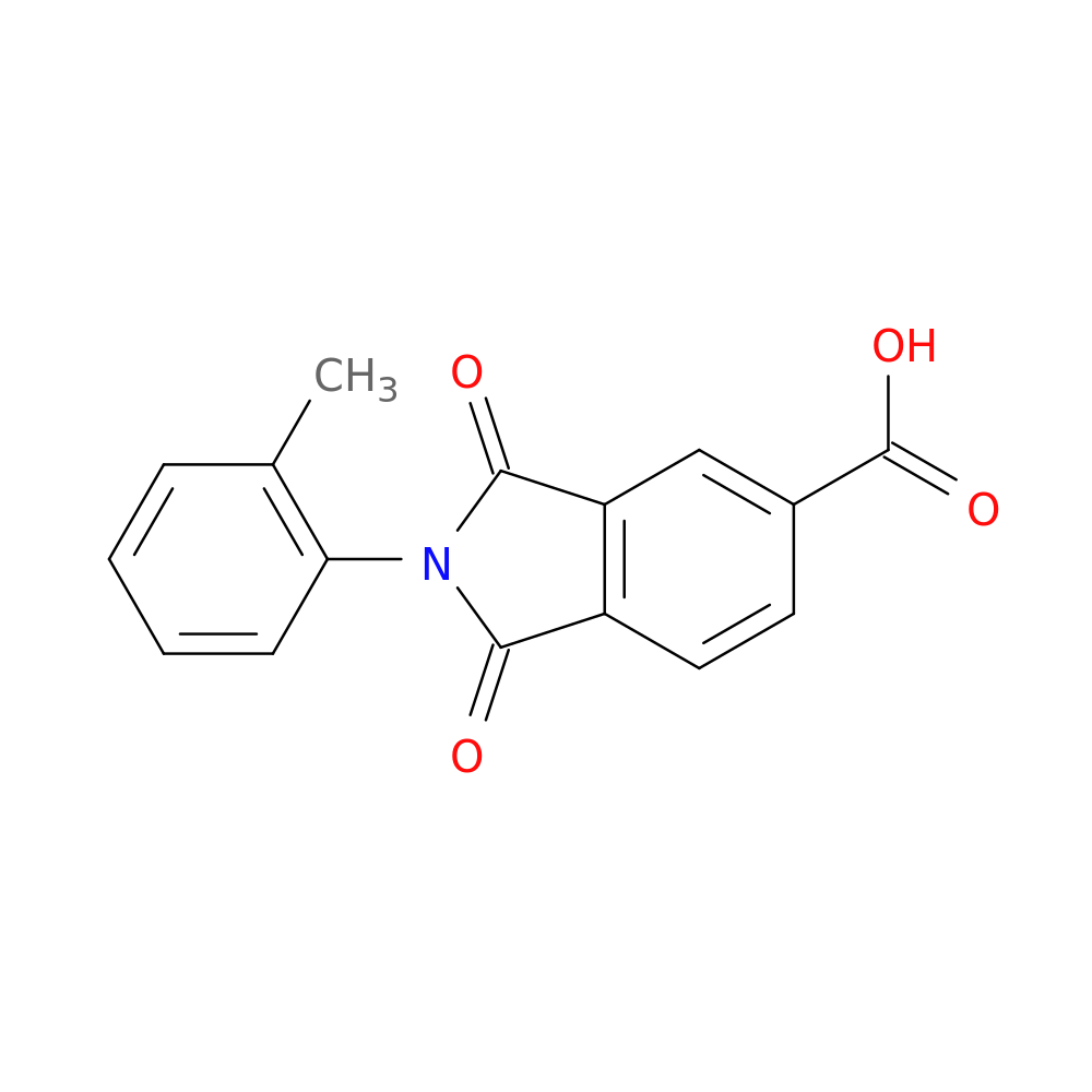 2-(2-methylphenyl)-1,3-dioxo-2,3-dihydro-1H-isoindole-5-carboxylic acid