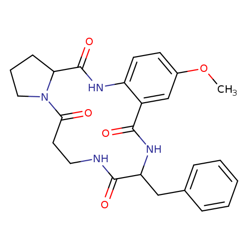 1,2,3,5,6,7,8,9,10,11,12,17,18,18a-Tetradecahydro-10-benzyl-14-methoxypyrrolo[1,2-a][1,4,8,11]benzotetraazacyclotetradecine-5,9,12,18-tetrone