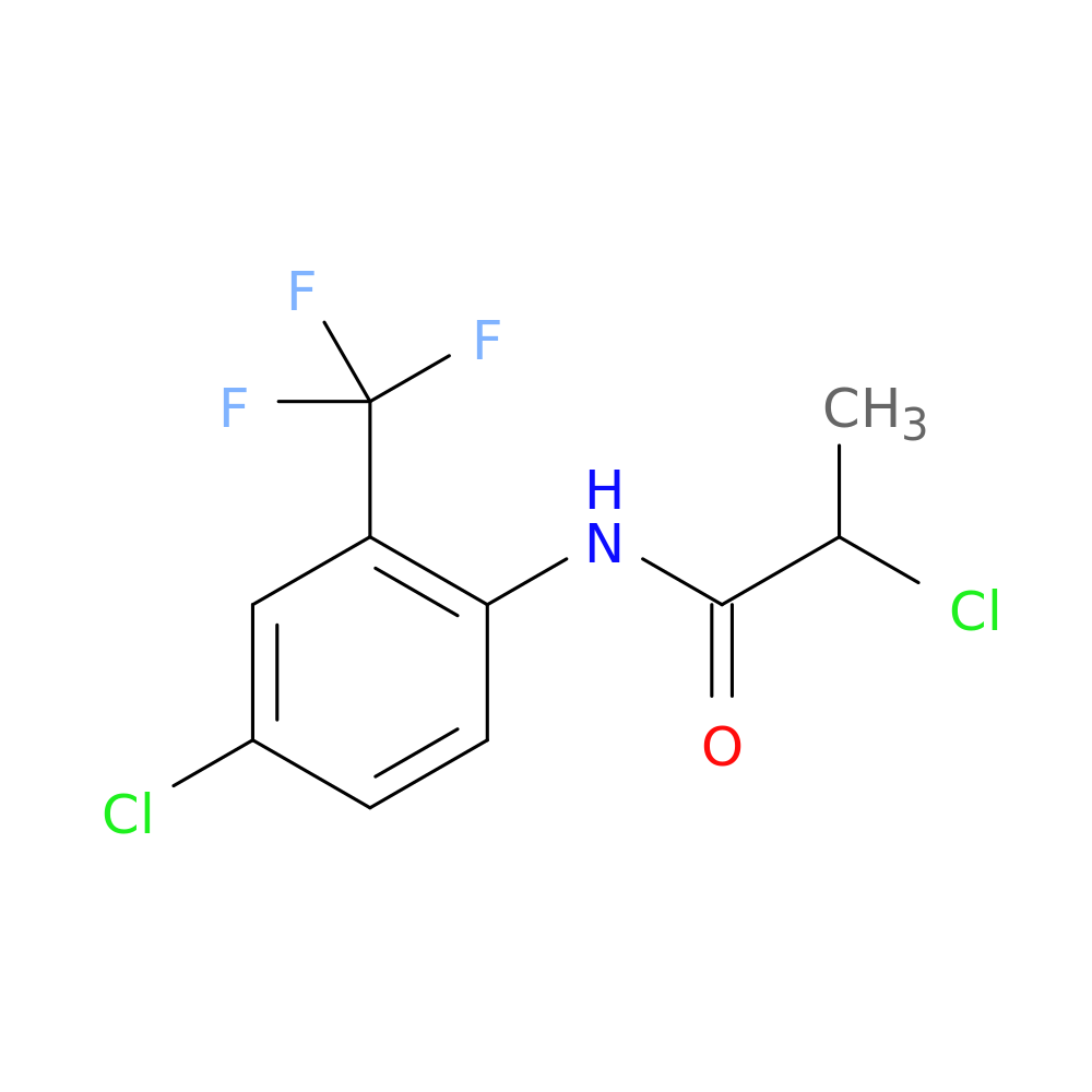 2-chloro-N-[4-chloro-2-(trifluoromethyl)phenyl]propanamide