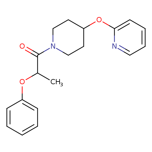 2-phenoxy-1-[4-(pyridin-2-yloxy)piperidin-1-yl]propan-1-one