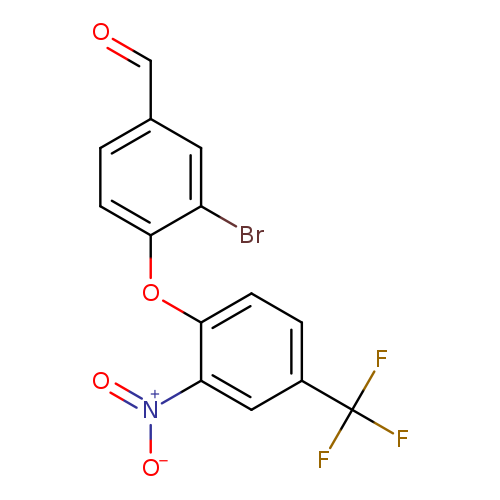 3-bromo-4-[2-nitro-4-(trifluoromethyl)phenoxy]benzaldehyde