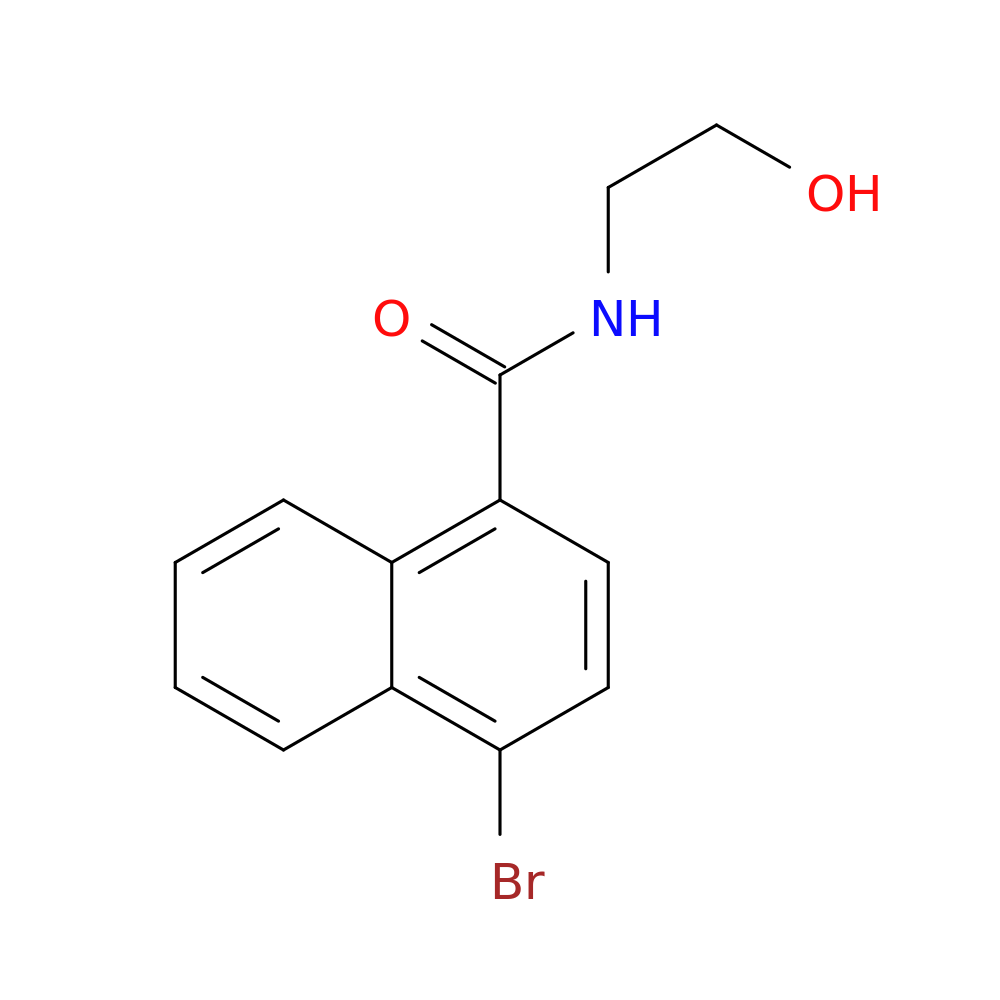 4-Bromo-N-(2-hydroxyethyl)naphthalene-1-carboxamide